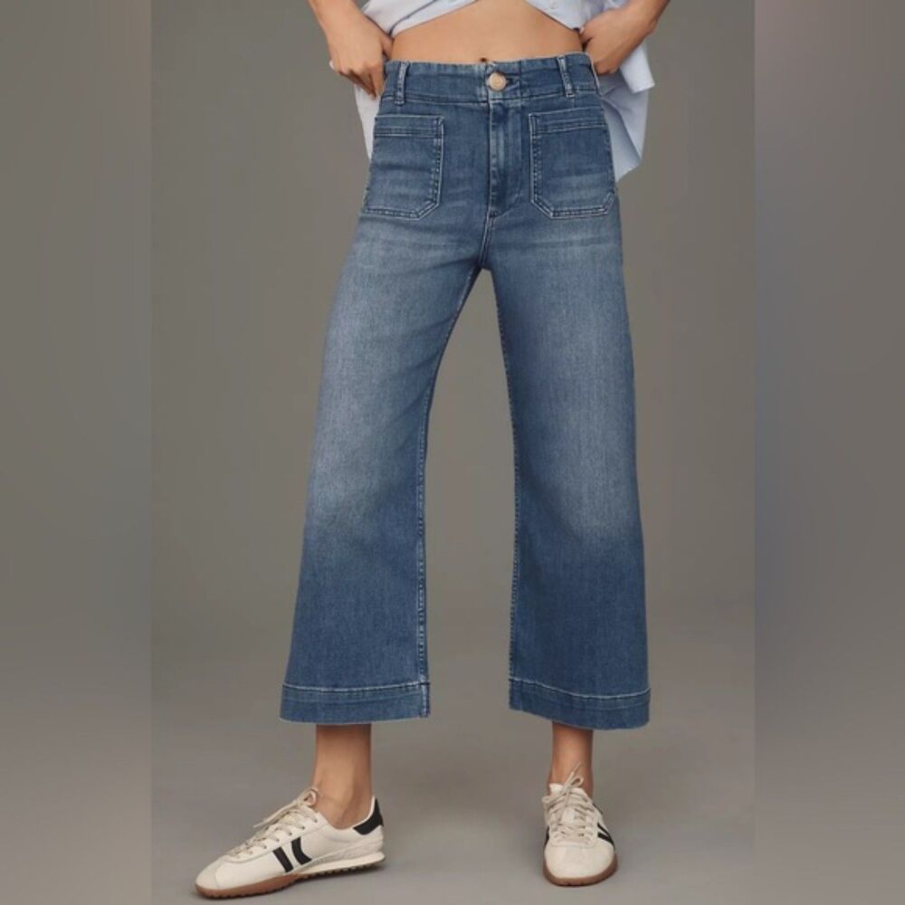 Maeve Anthropologie Stretch the Colette High Rise Blue Jeans Womens size 32